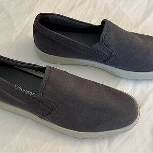 Timberland Emmet Charcoal Gray Canvas Loafers Slip-On Shoes Size 10